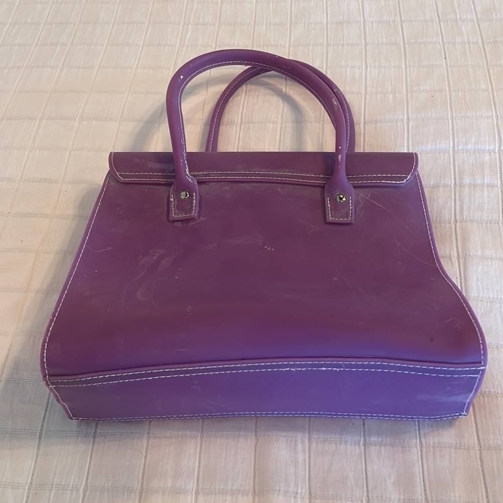 Vintage Y2K Lillian Vernon jelly purse purple handbag pocketbook initial A - Picture 4 of 11